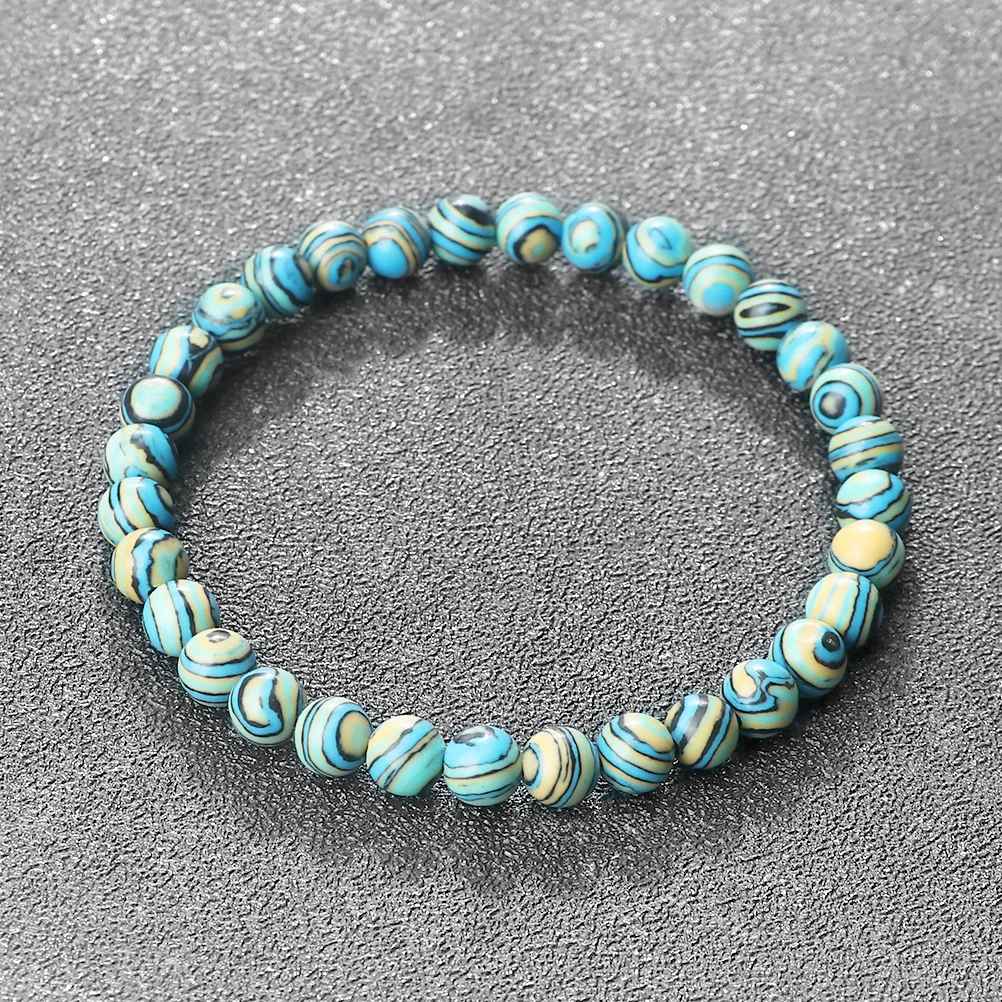 Emma - Blå Malachit Natursten Armband